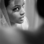 Two Ceremony Wedding bride closeup