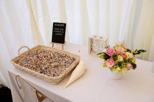 rustic wedding reception table