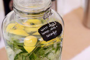 rustic wedding cooler