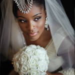 Two Ceremony Wedding bride with bouquet