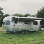 folk festival wedding airstream