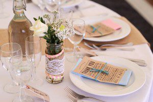 rustic wedding table setting