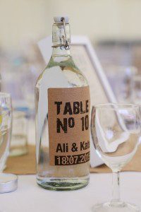 rustic wedding table setting detail