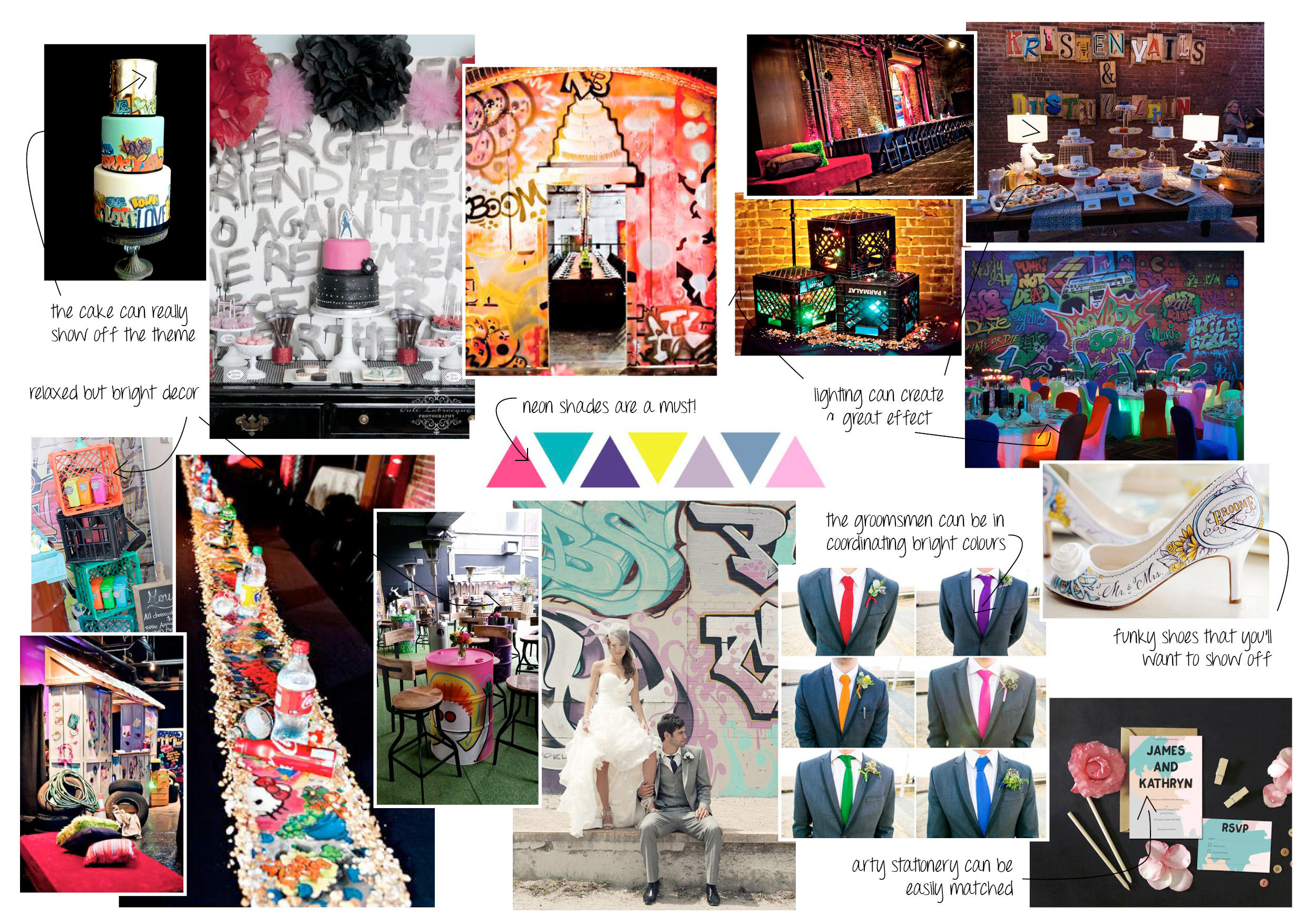 Moodboard of the Month – Street Art Wedding!