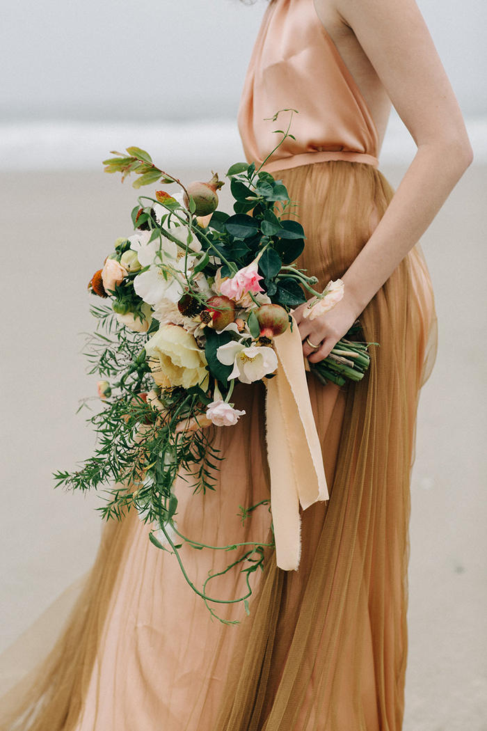 copper trend bridal styling