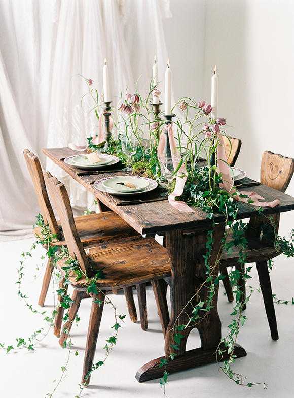 Urban Boho Wedding wedding table styling