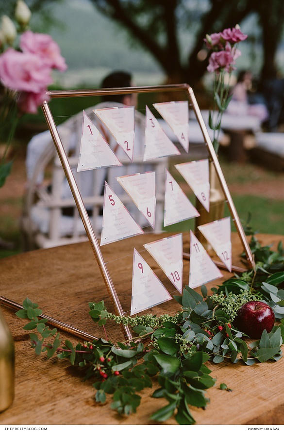 wedding seating plan triangles