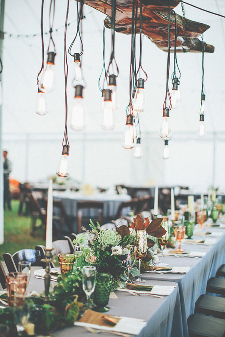 Edgy Lighting Ideas for Your Wedding Edison Lights