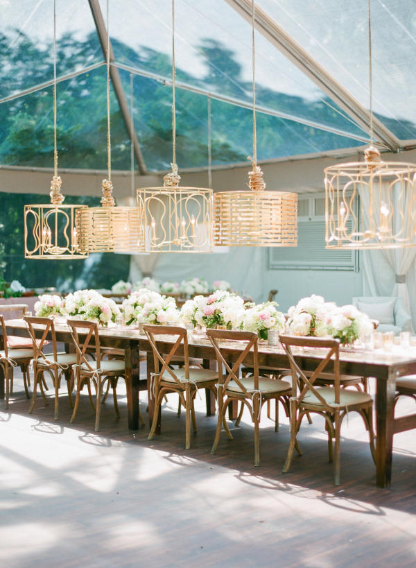 Edgy Lighting Ideas for Your Wedding Lampshades