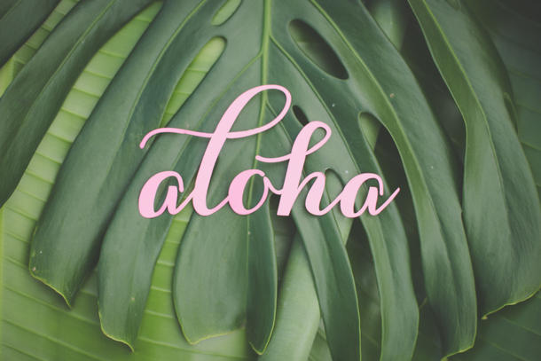 tropical wedding aloha