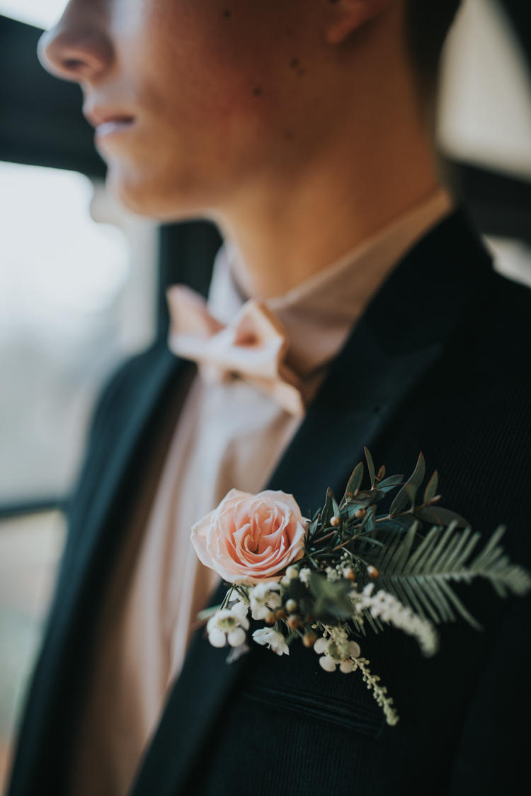 romantic industrial groom