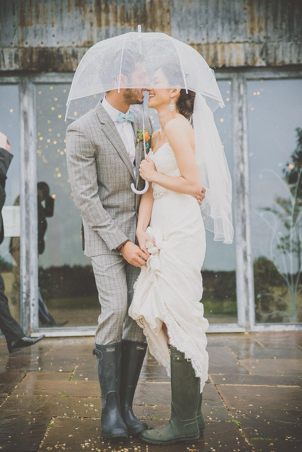 Autumn Wedding in the rain