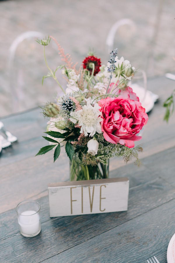 romantic industrial table setting