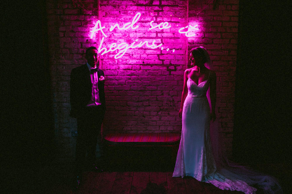 London Wedding Planner nightclub neon