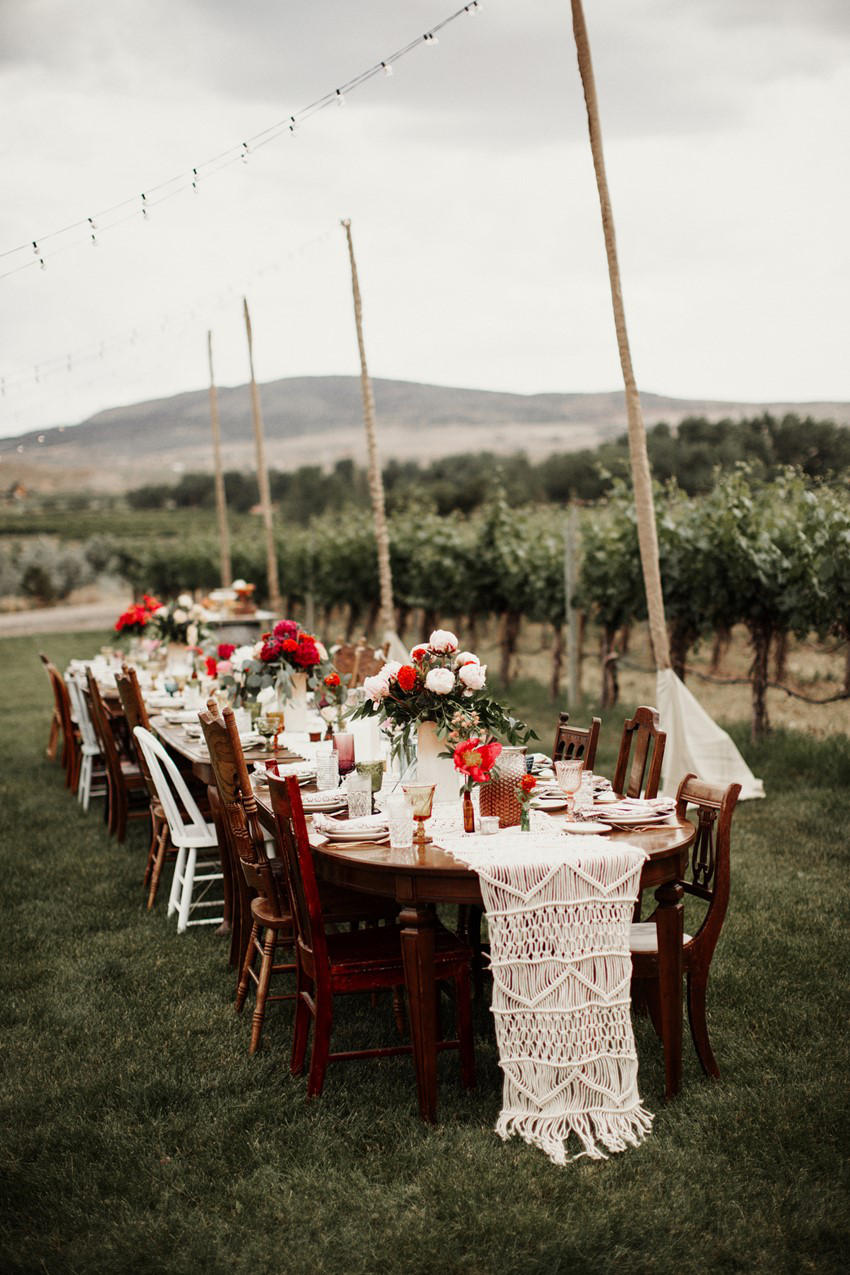 Urban Boho Wedding al fresco styling