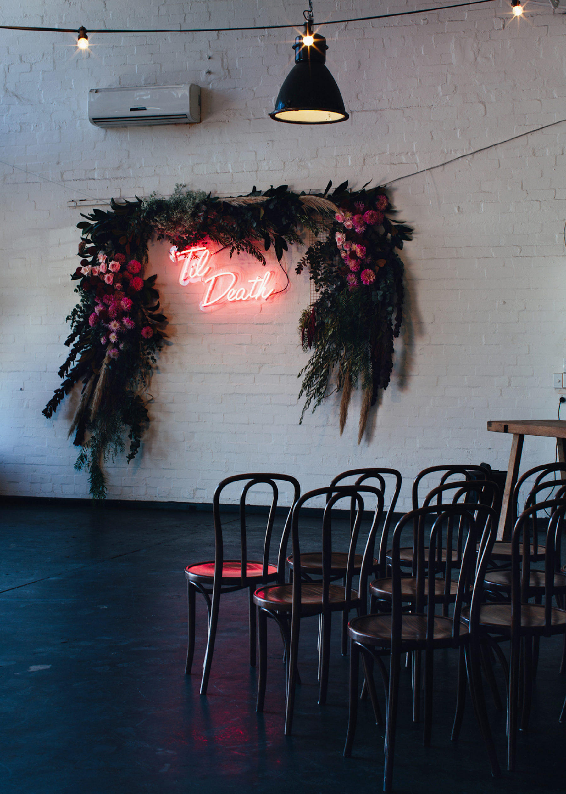 Wedding dance-floor neon sign