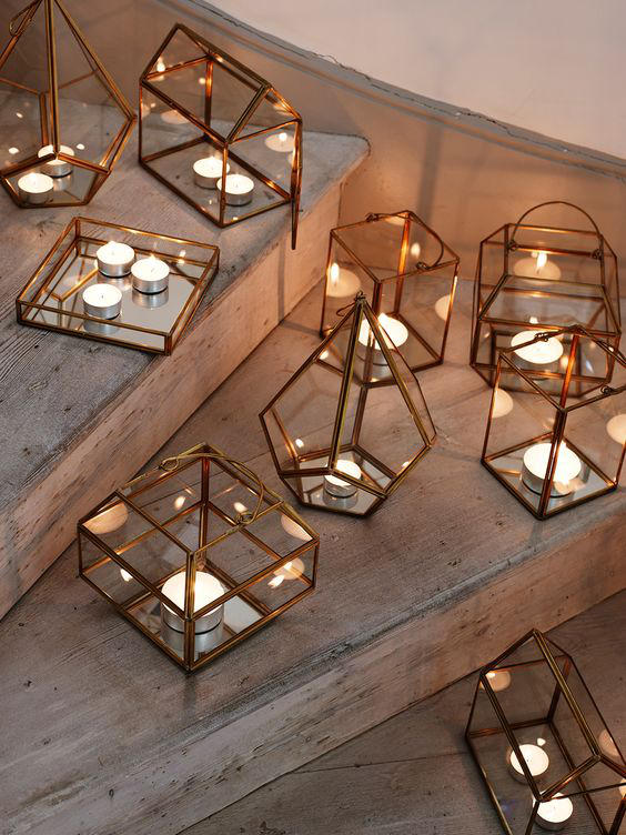 Edgy Lighting Ideas for Your Wedding Copper Lanterns