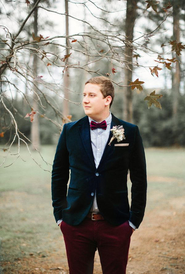 Mixed velvet groomsmen trends