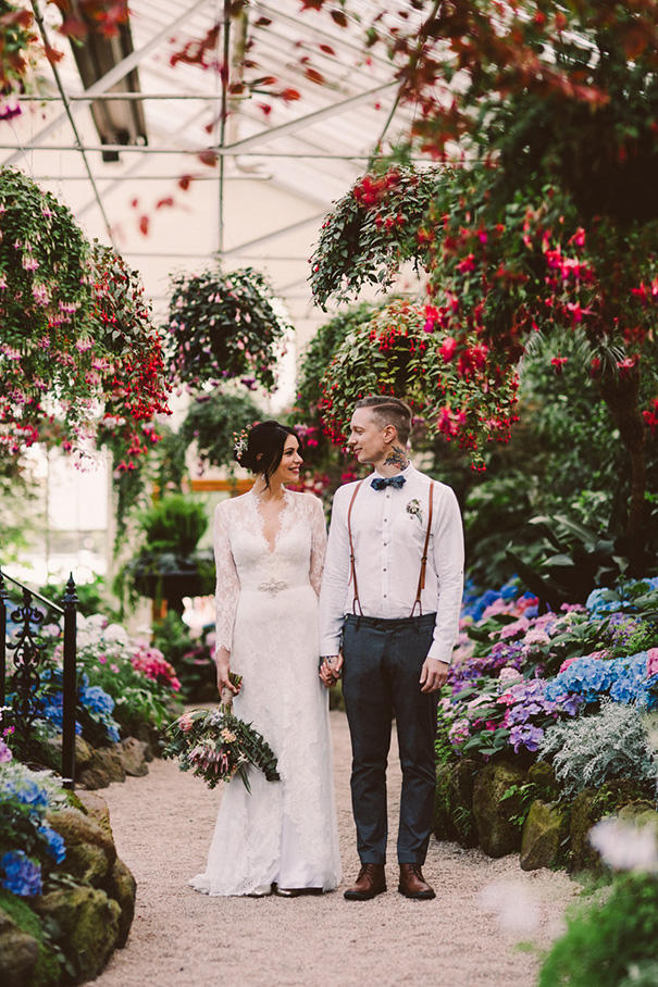 Urban Boho Wedding floral styling