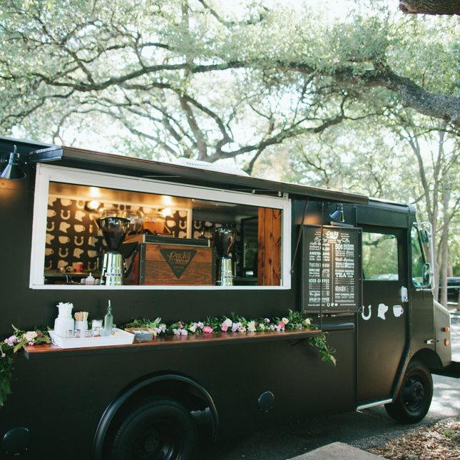 delicious wedding food vintage food truck