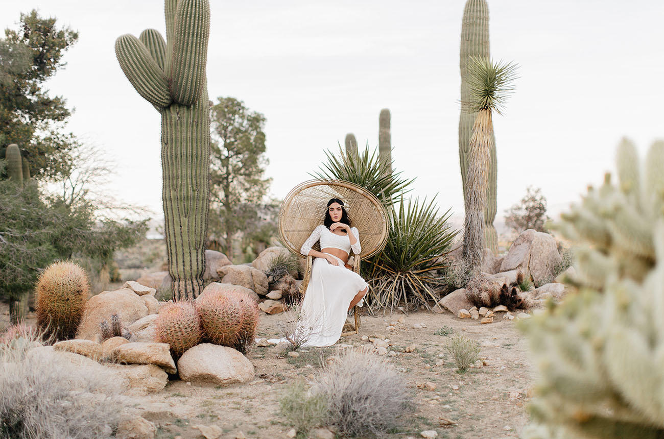 Coachella Festival Wedding Peacock chair styling