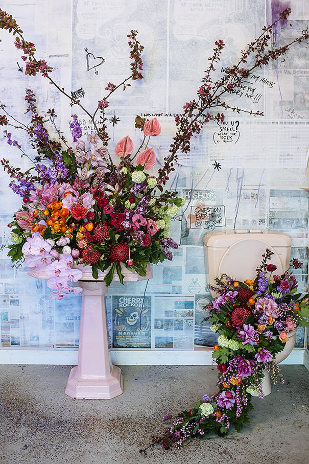 romantic industrial floristry ideas