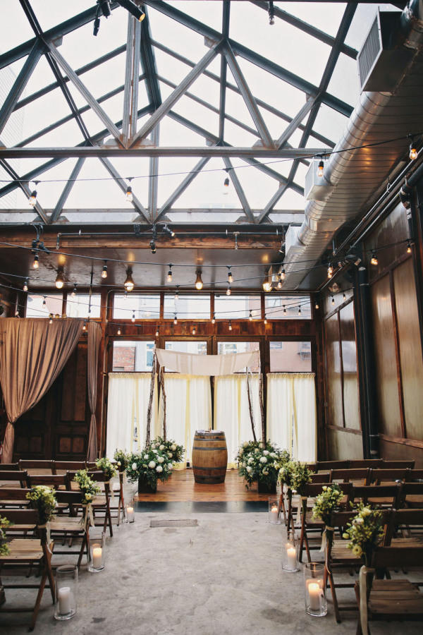 Edgy Lighting Ideas for Your Wedding simple industrial