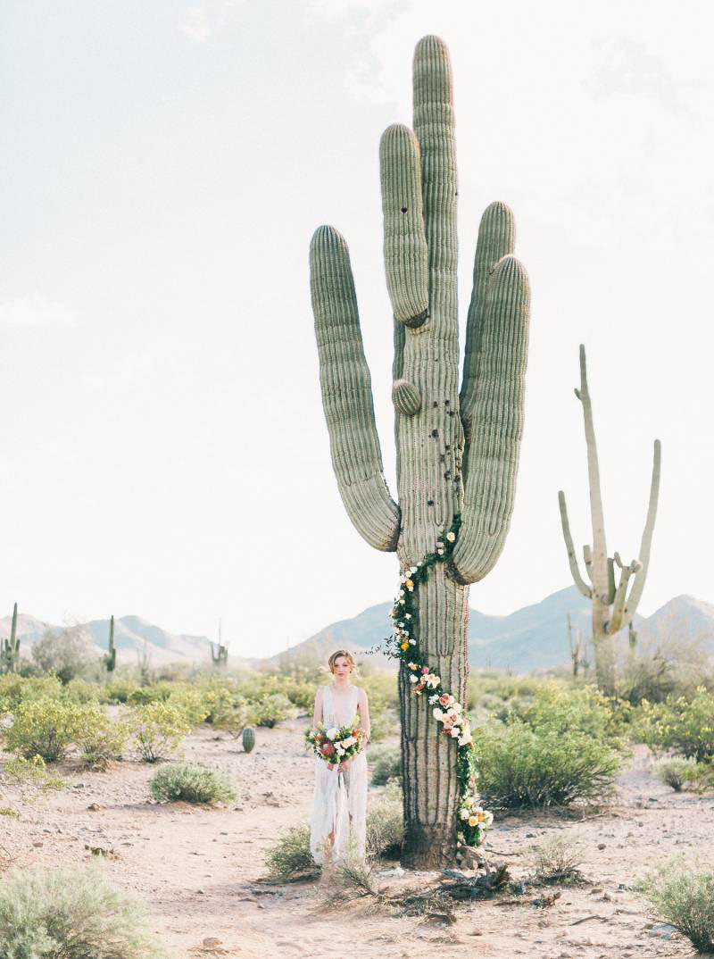 Coachella Festival Wedding floristry cactus