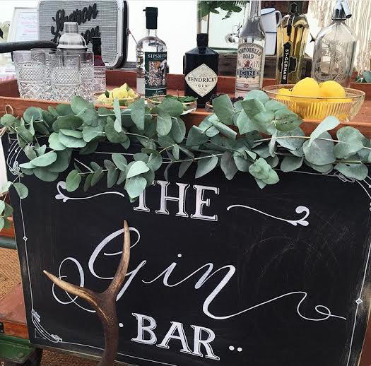 urban wedding gin bar