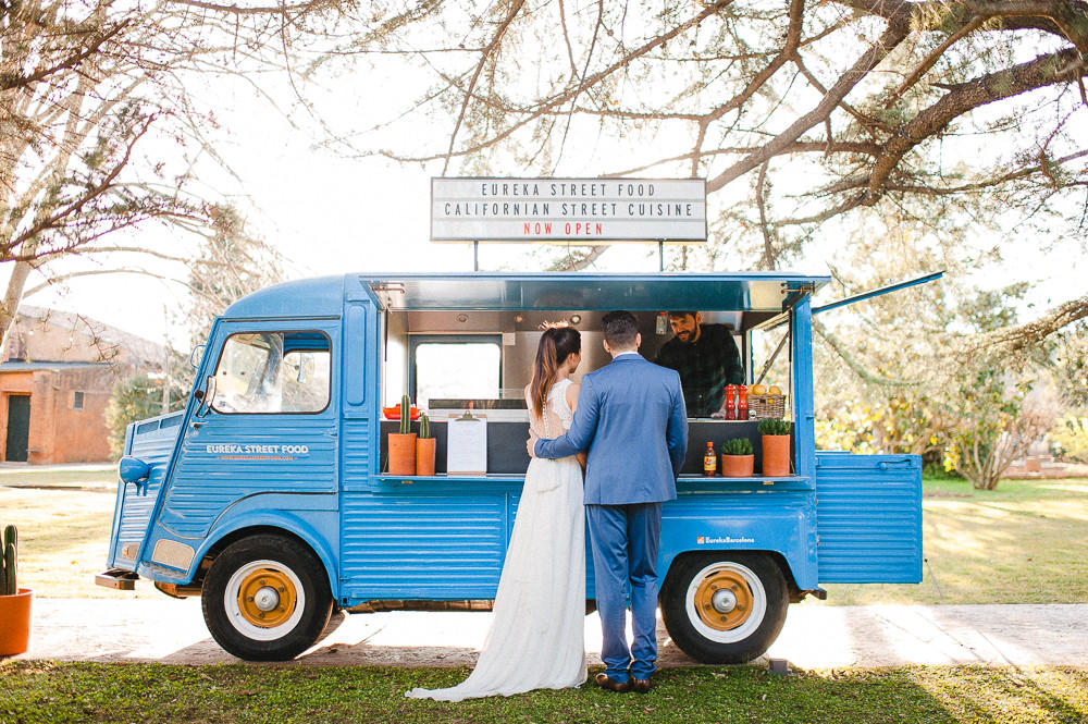 delicious wedding food small food truck