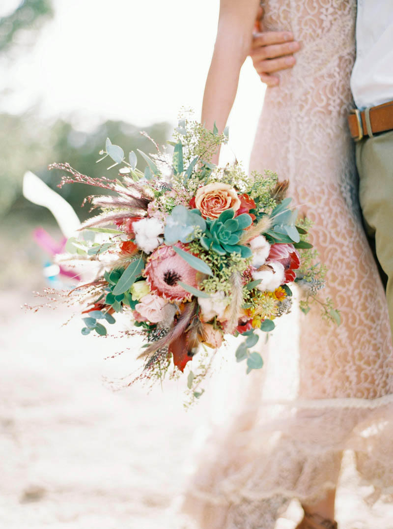 wedding succulents bouquet idea