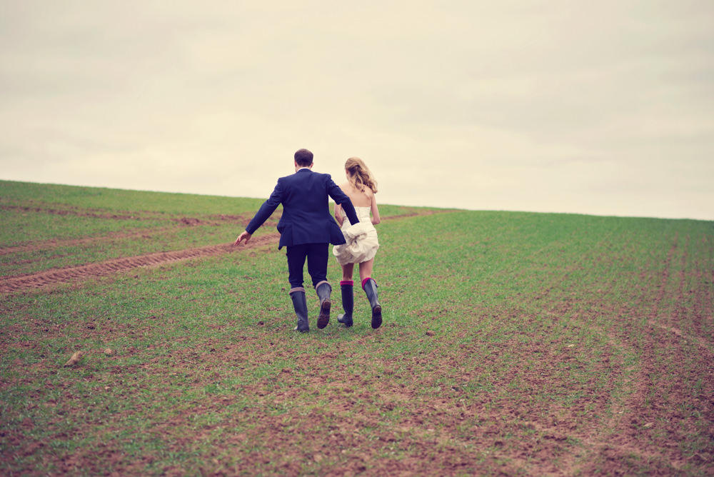 Winter Wedding with Wellies