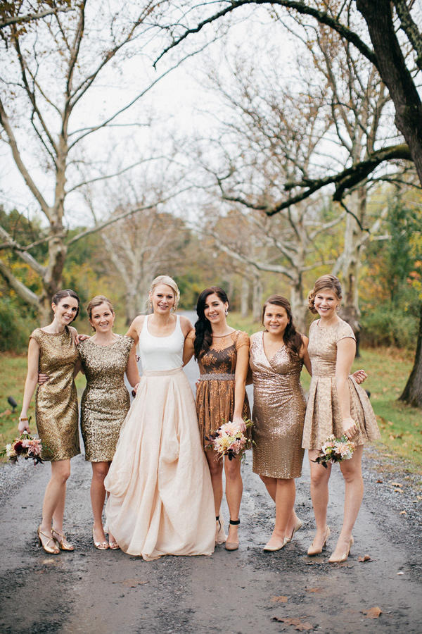 copper trend bridal party