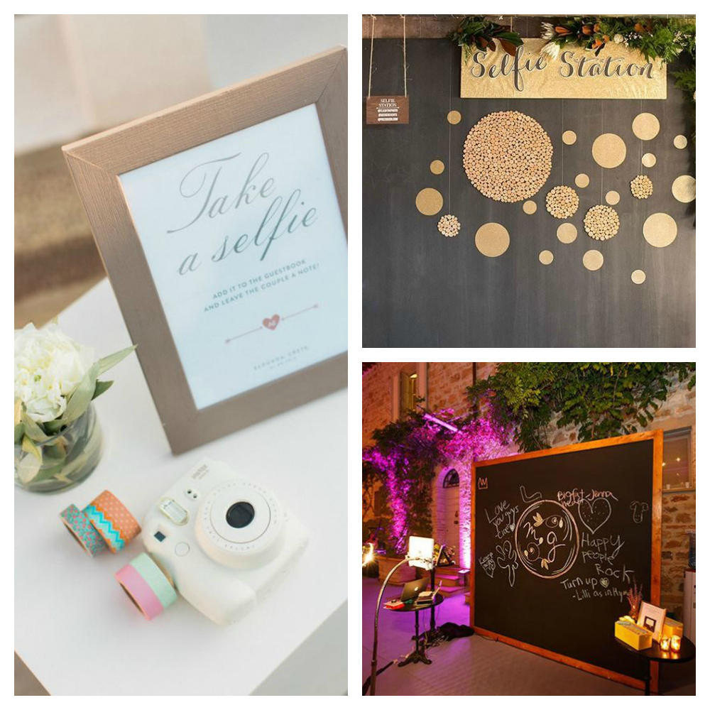 wedding details selfie station ideas