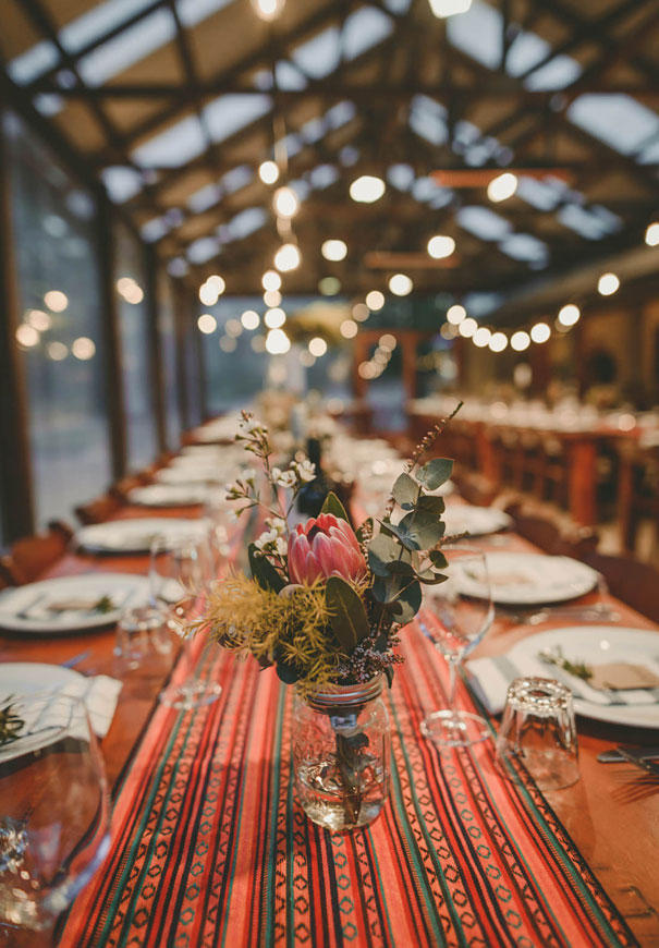 retro urban wedding greenhouse setting