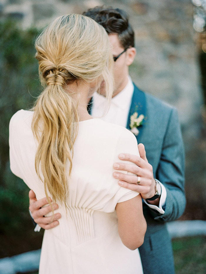 bridal hairstyles detail