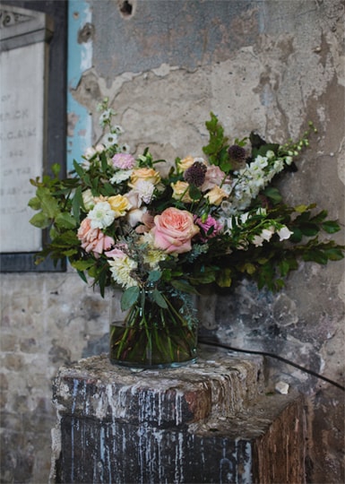 Carmela weddings our services floral display