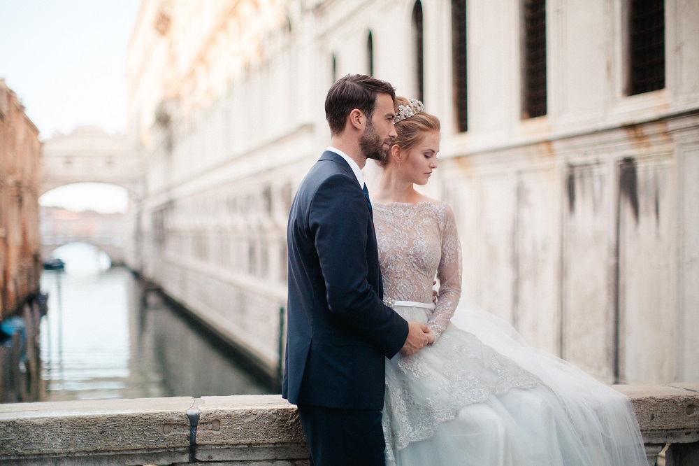 Destination wedding Europe Venice ceremony