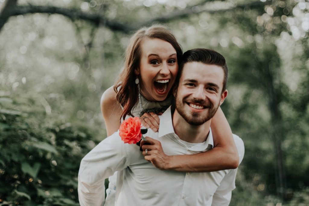 Engaged couple